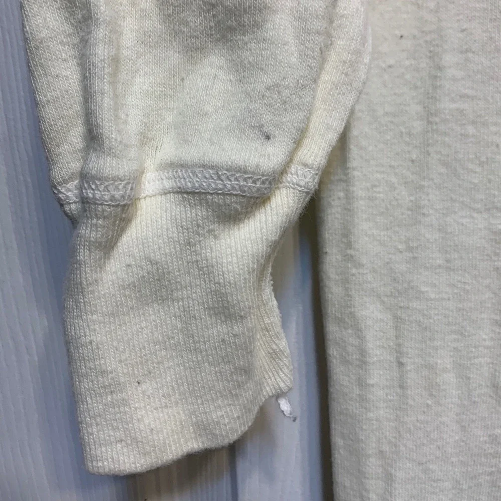 VTG 60s HEALTHKNIT Mens L 42-44 cotton Thermal Unionsuit Underwear Off-White USA